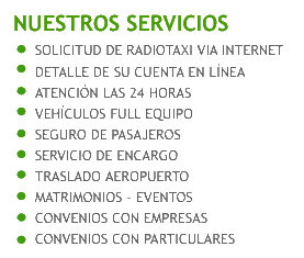 Servicio radio taxi
